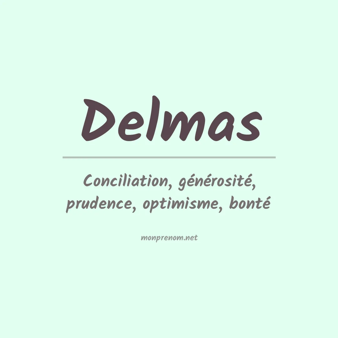 Prénom Delmas