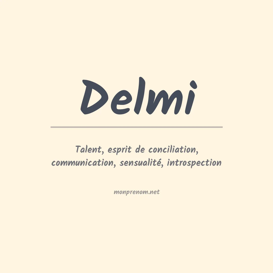 Prénom Delmi