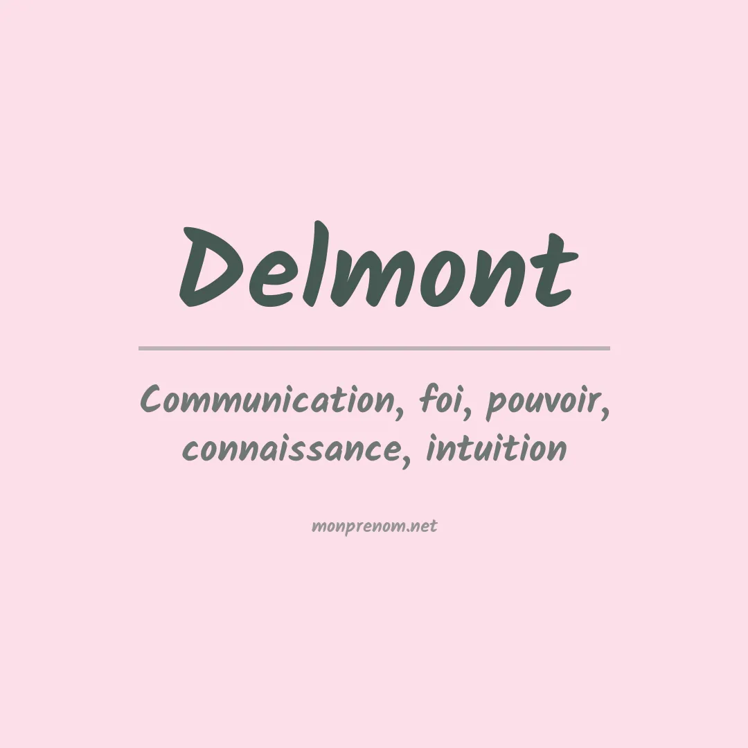 Prénom Delmont