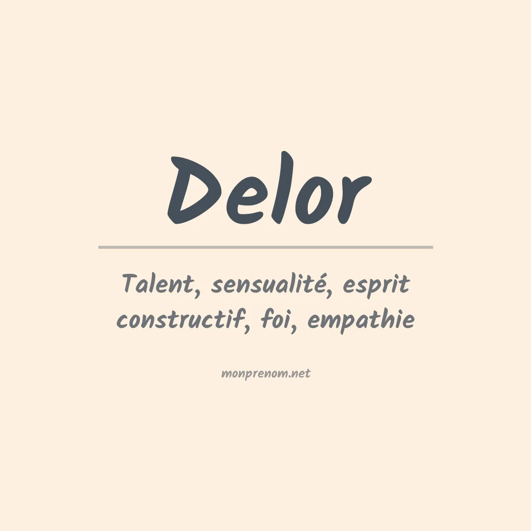 Prénom Delor