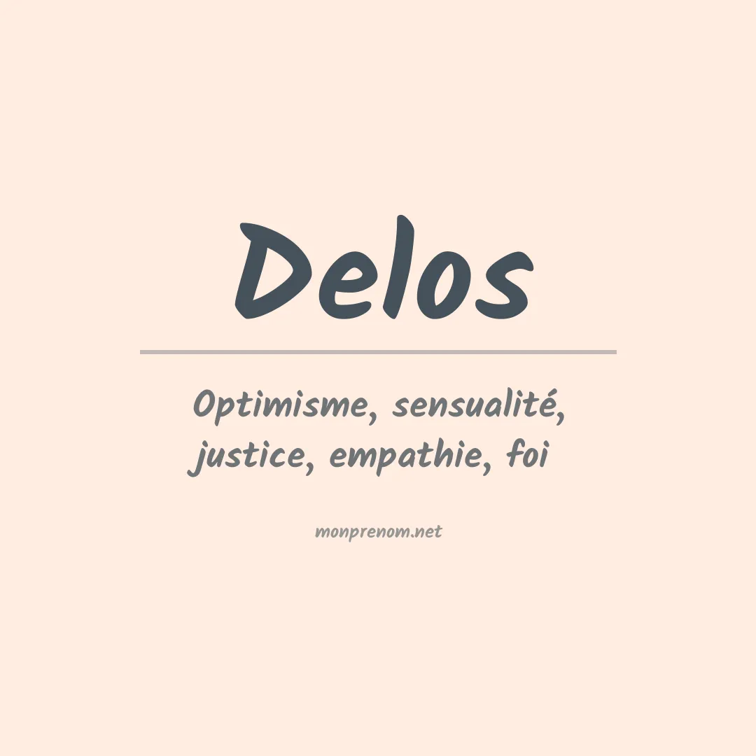 Prénom Delos