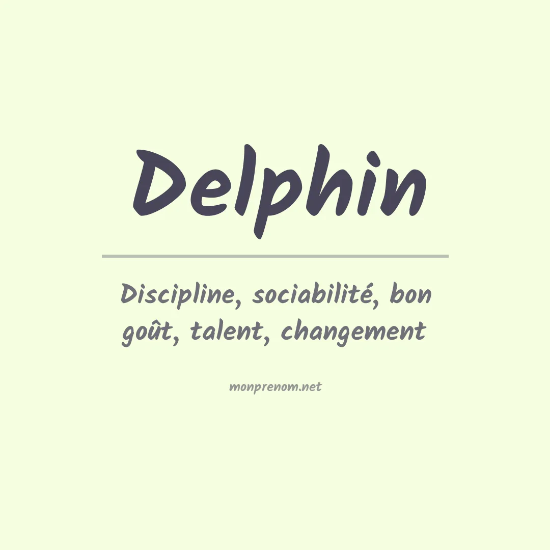 Prénom Delphin