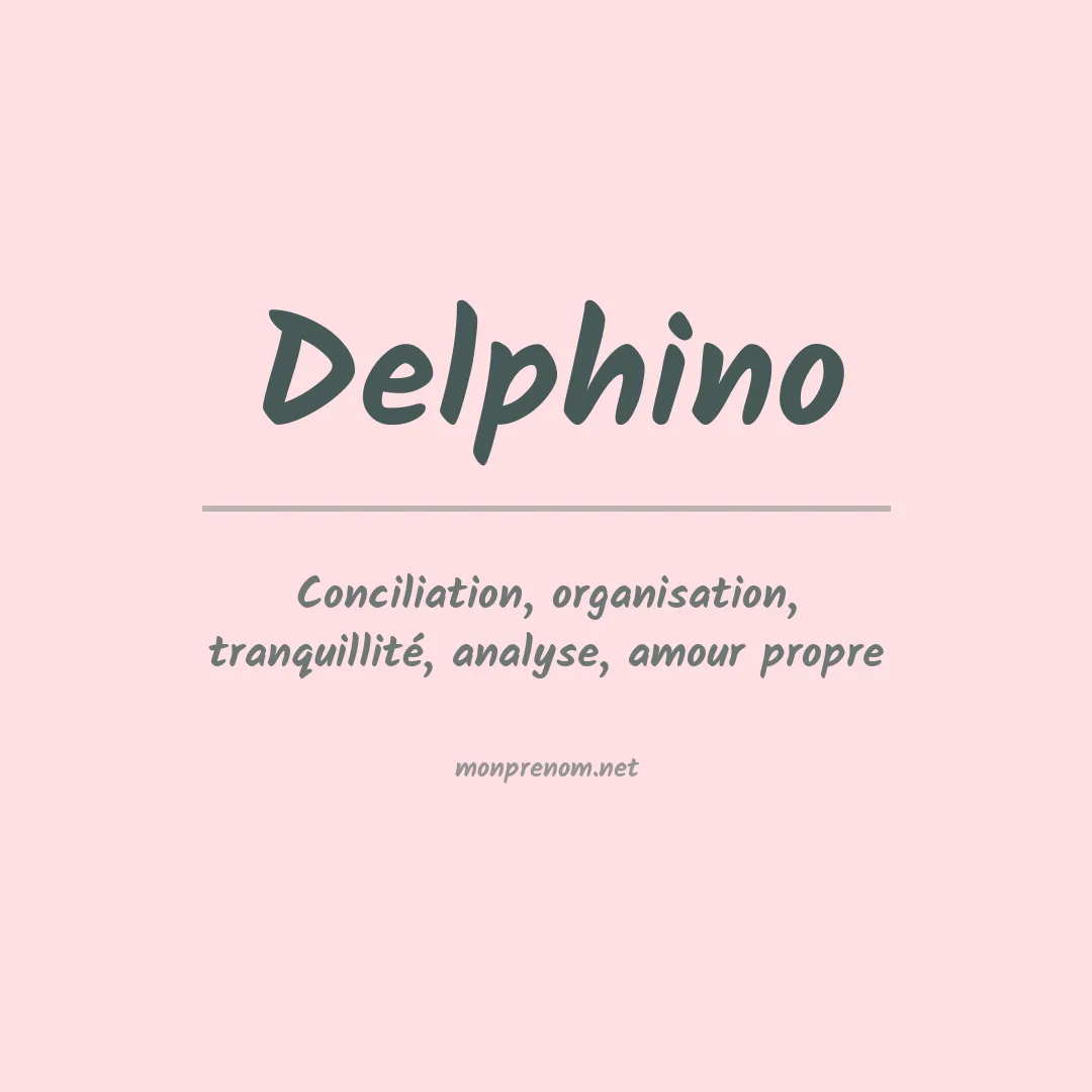 Prénom Delphino