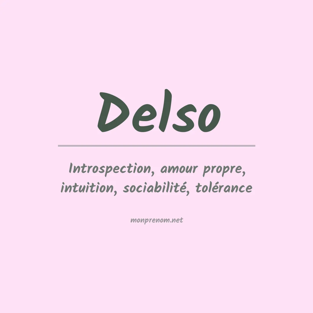 Prénom Delso
