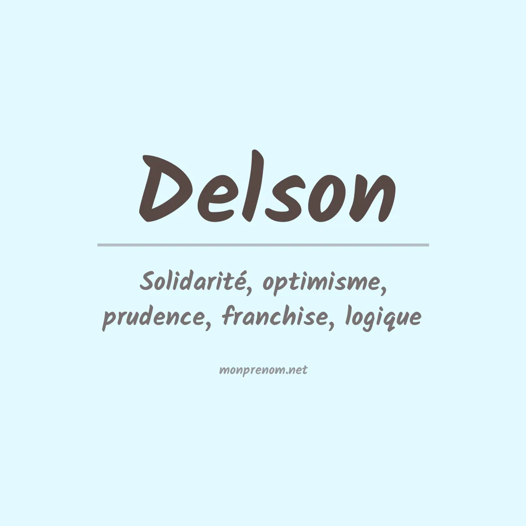 Prénom Delson