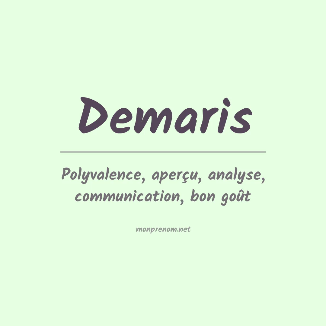 Prénom Demaris