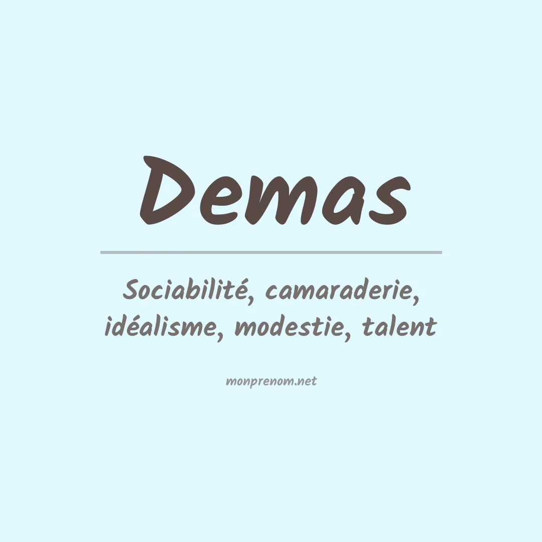 Prénom Demas