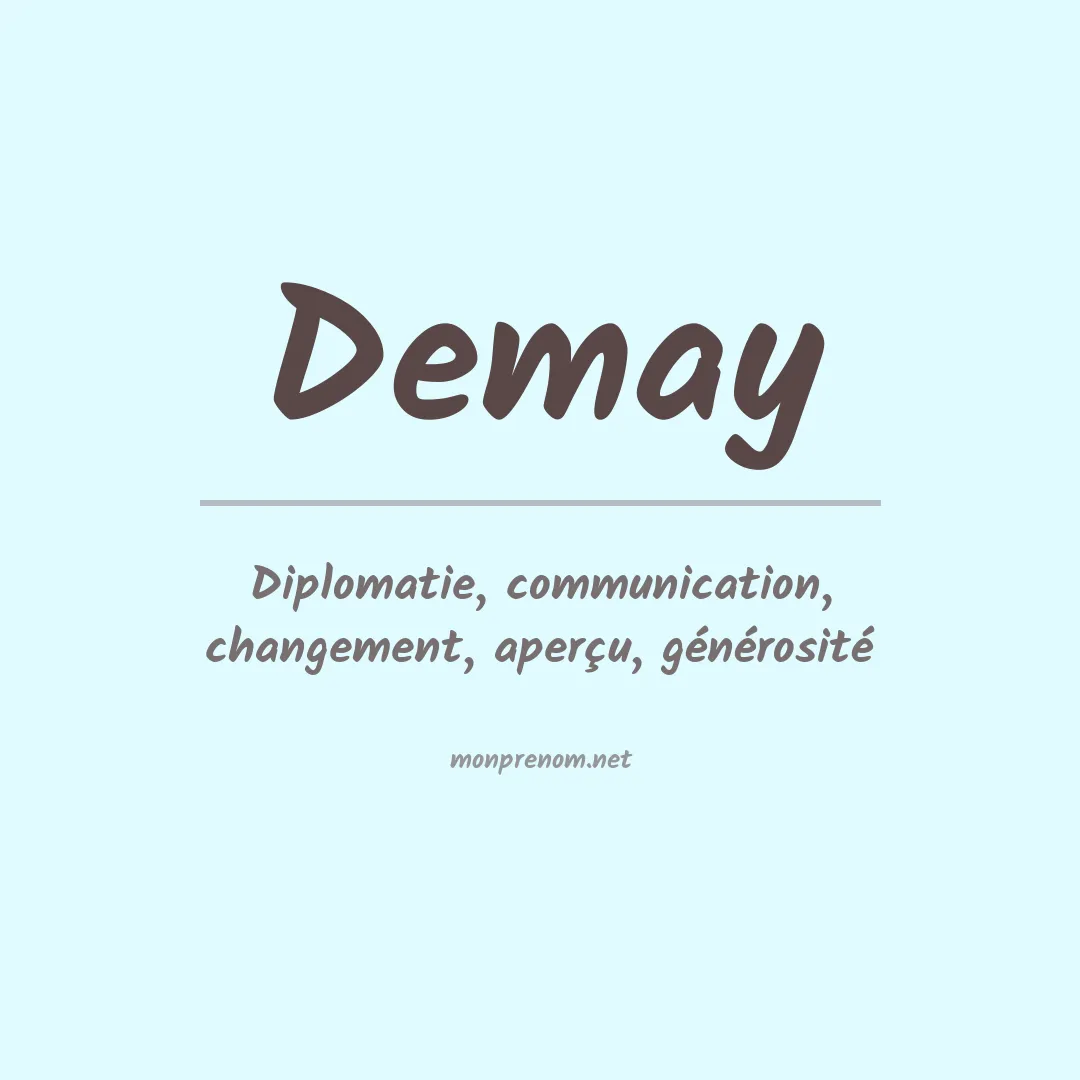 Prénom Demay