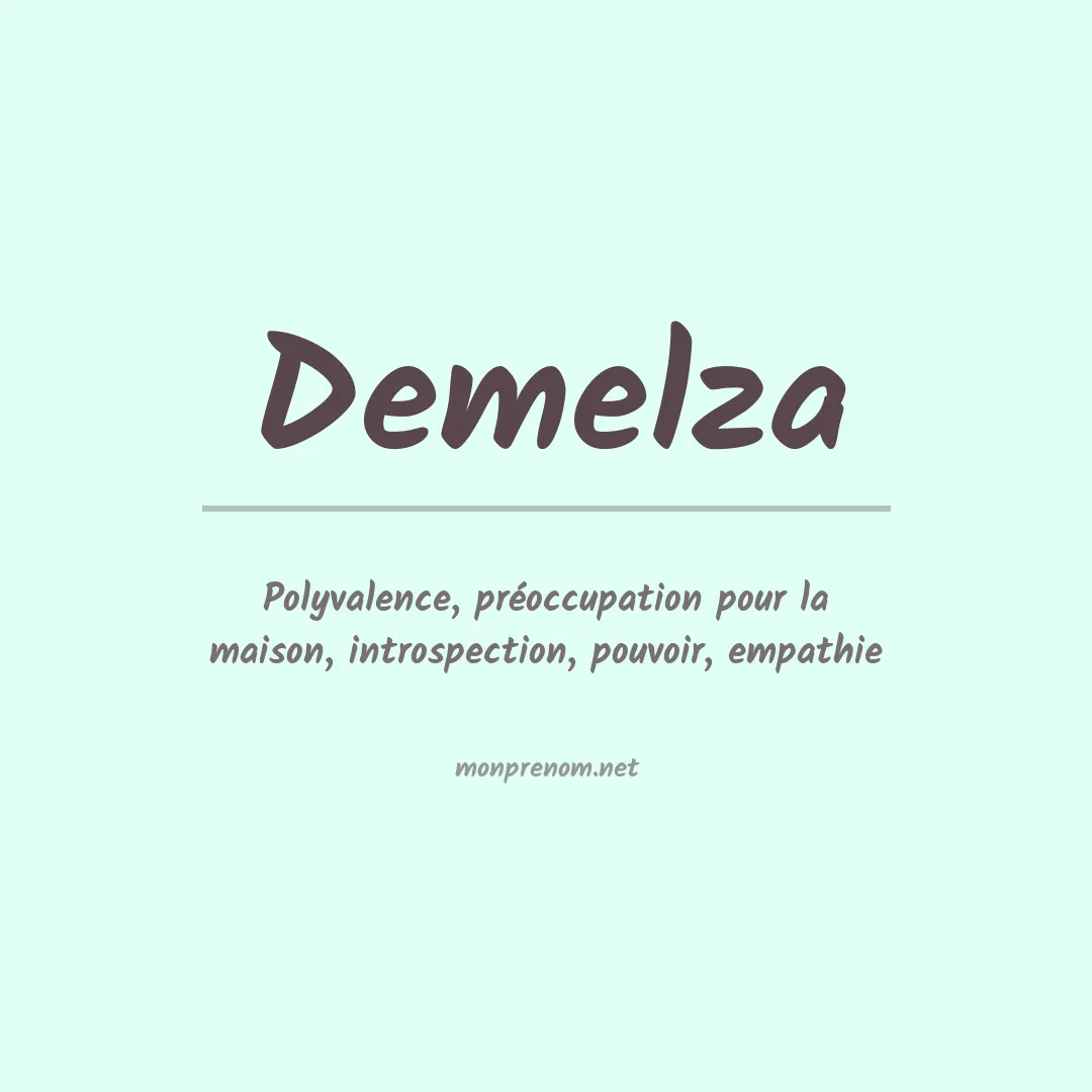 Signification du prénom Demelza