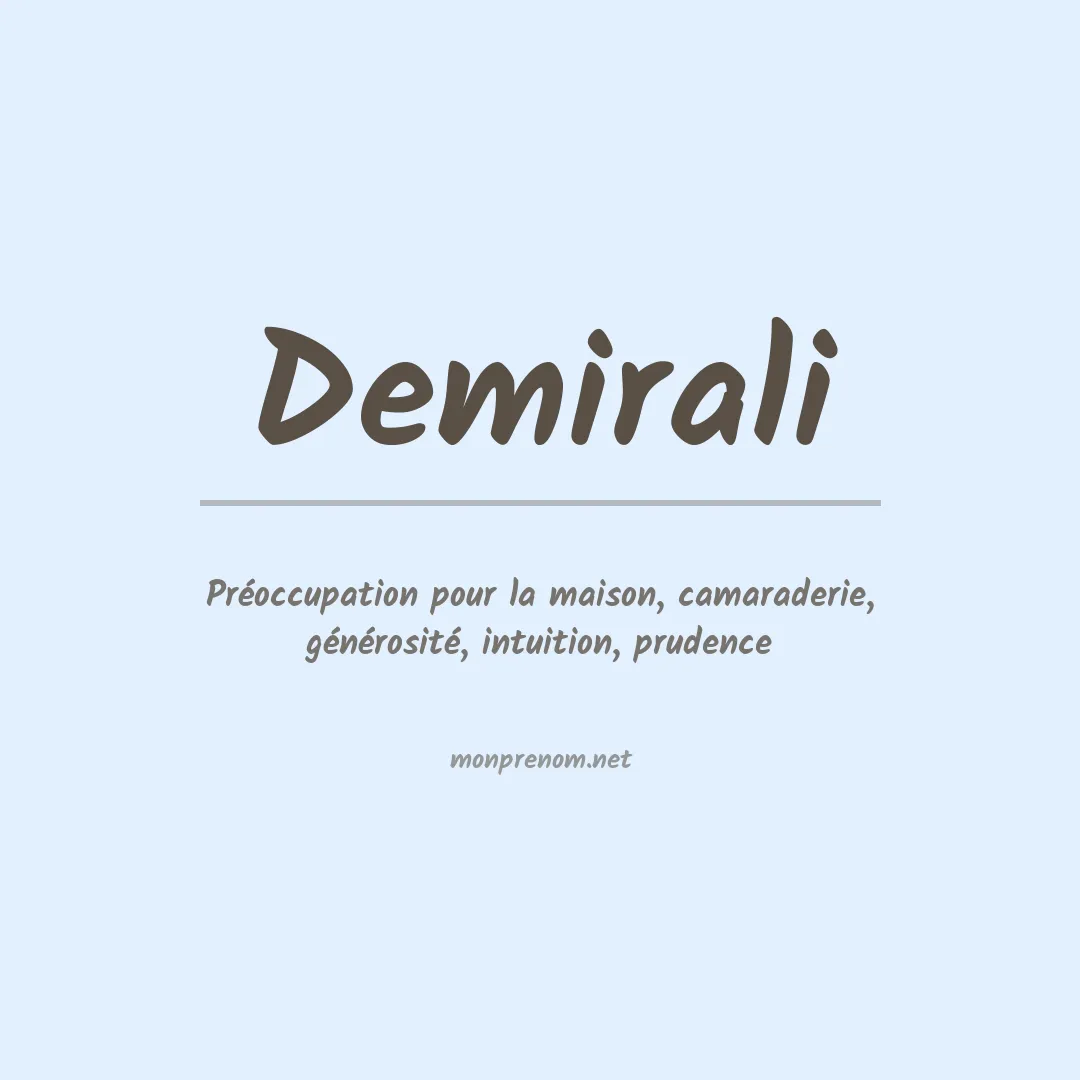Prénom Demirali