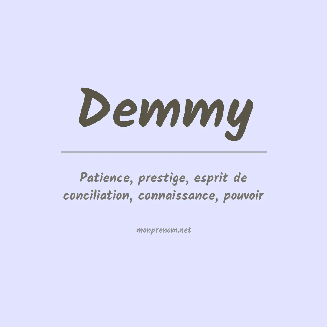 Prénom Demmy