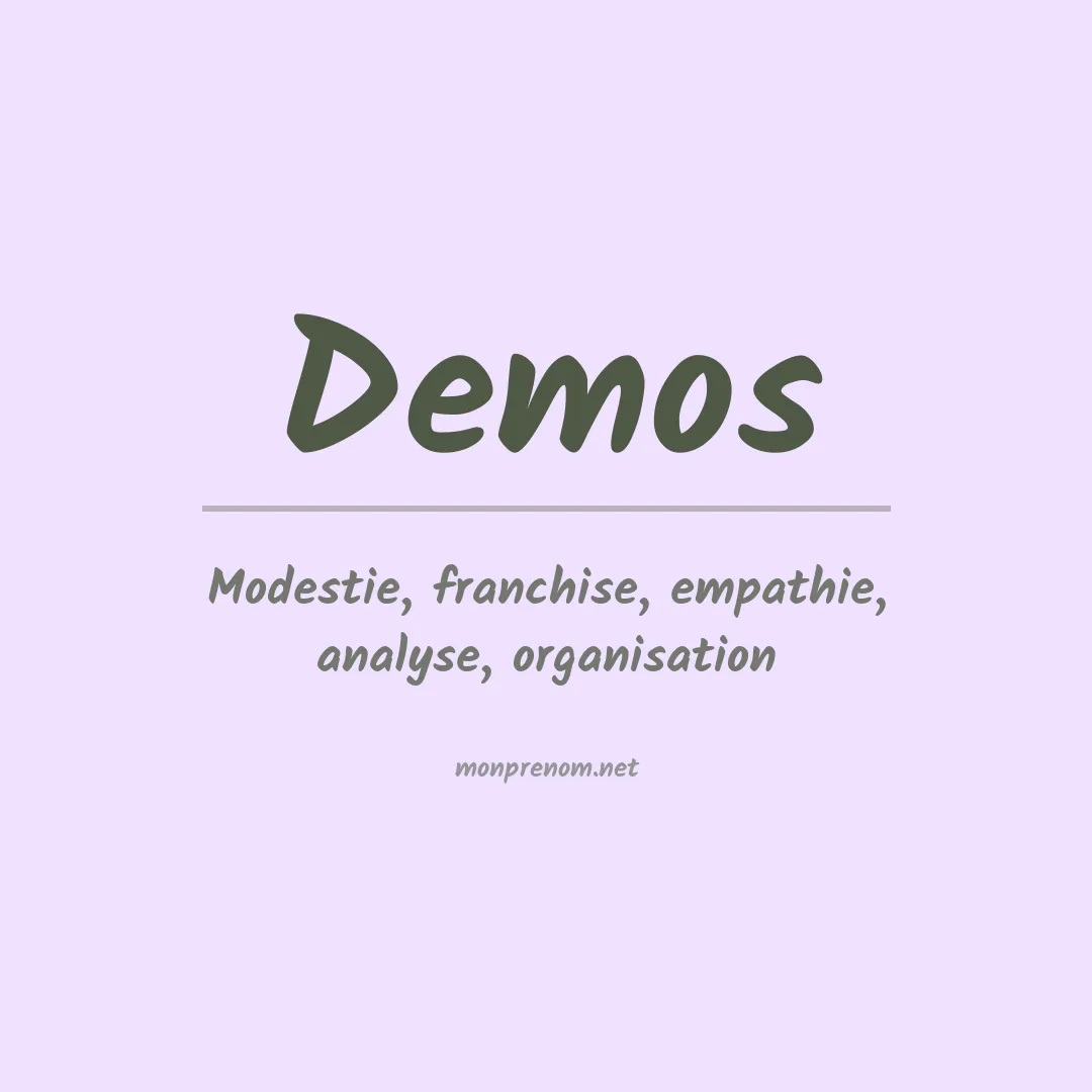Prénom Demos
