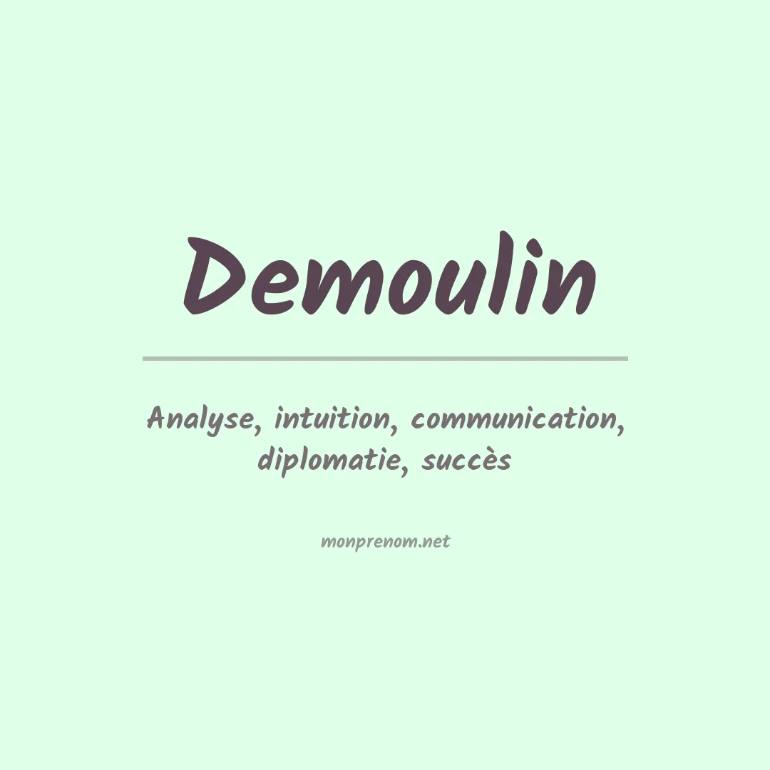Prénom Demoulin