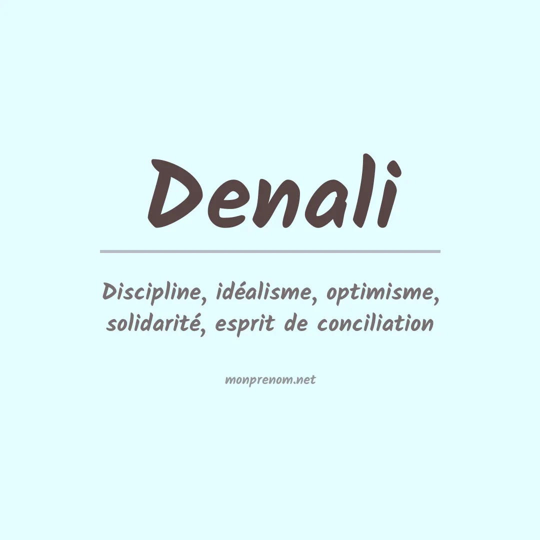 Signification du prénom Denali