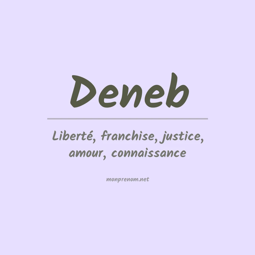 Prénom Deneb