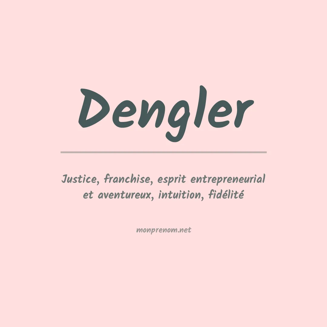 Prénom Dengler