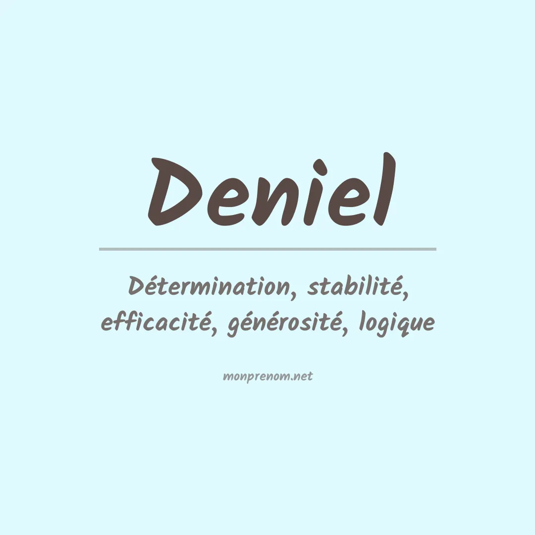 Signification du prénom Deniel