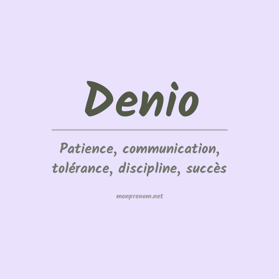 Prénom Denio
