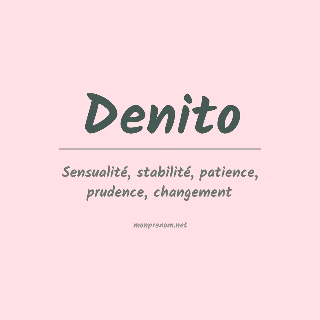 Prénom Denito