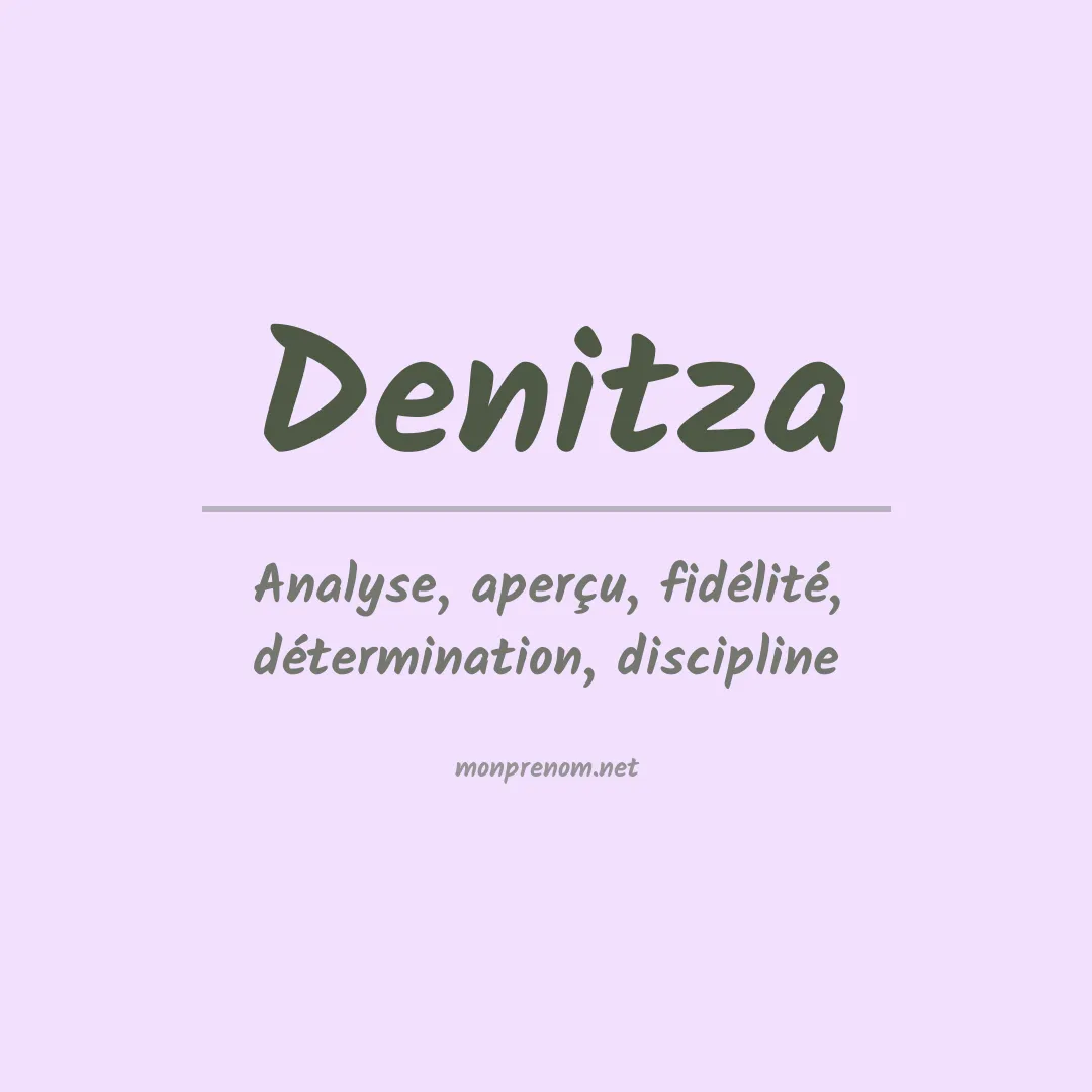 Signification du prénom Denitza
