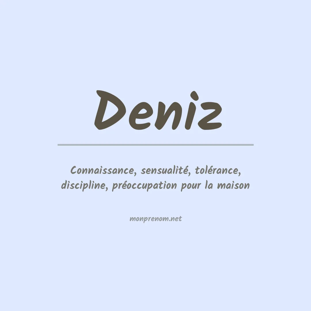 Prénom Deniz