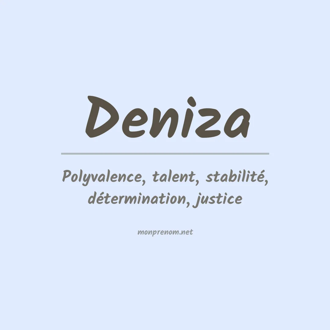 Signification du prénom Deniza