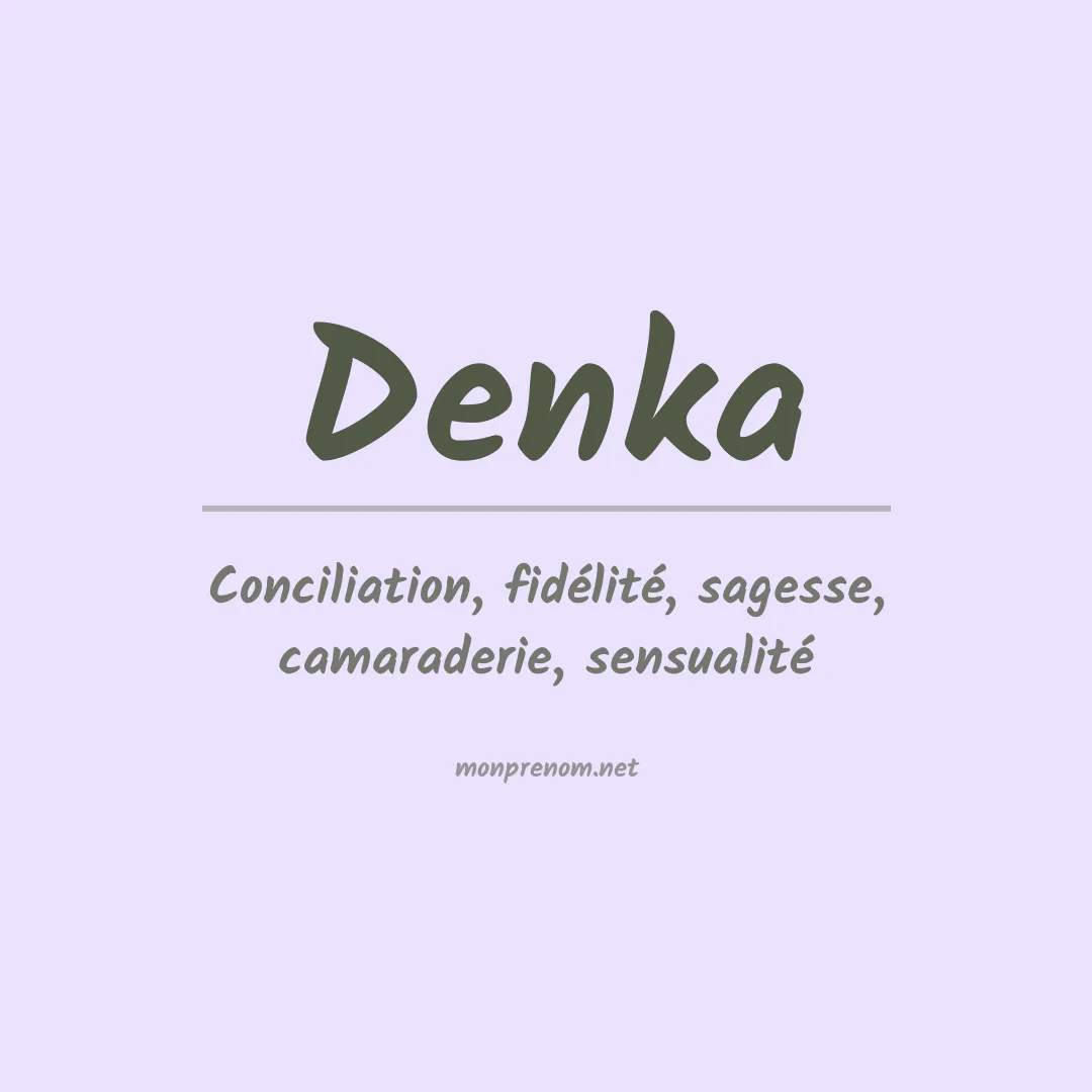 Prénom Denka
