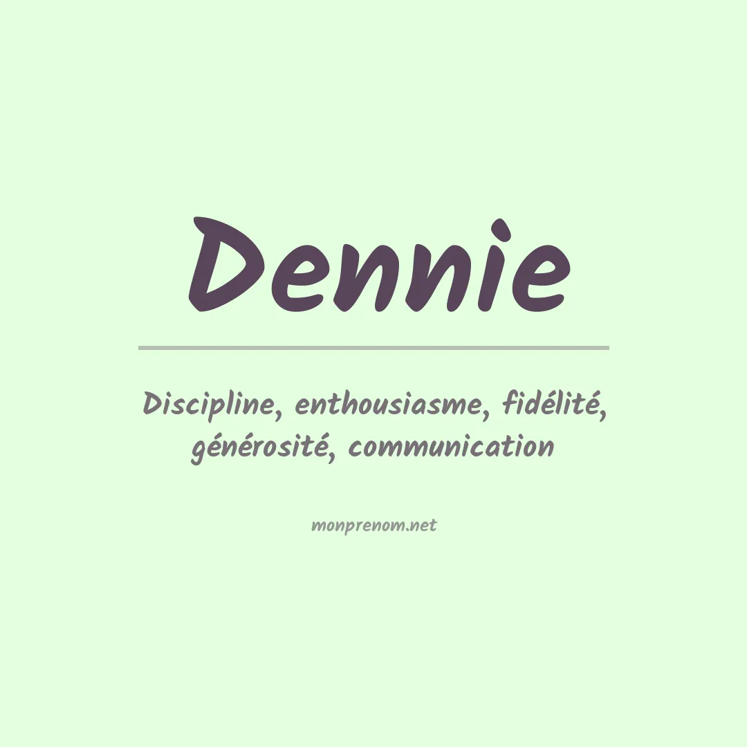 Prénom Dennie