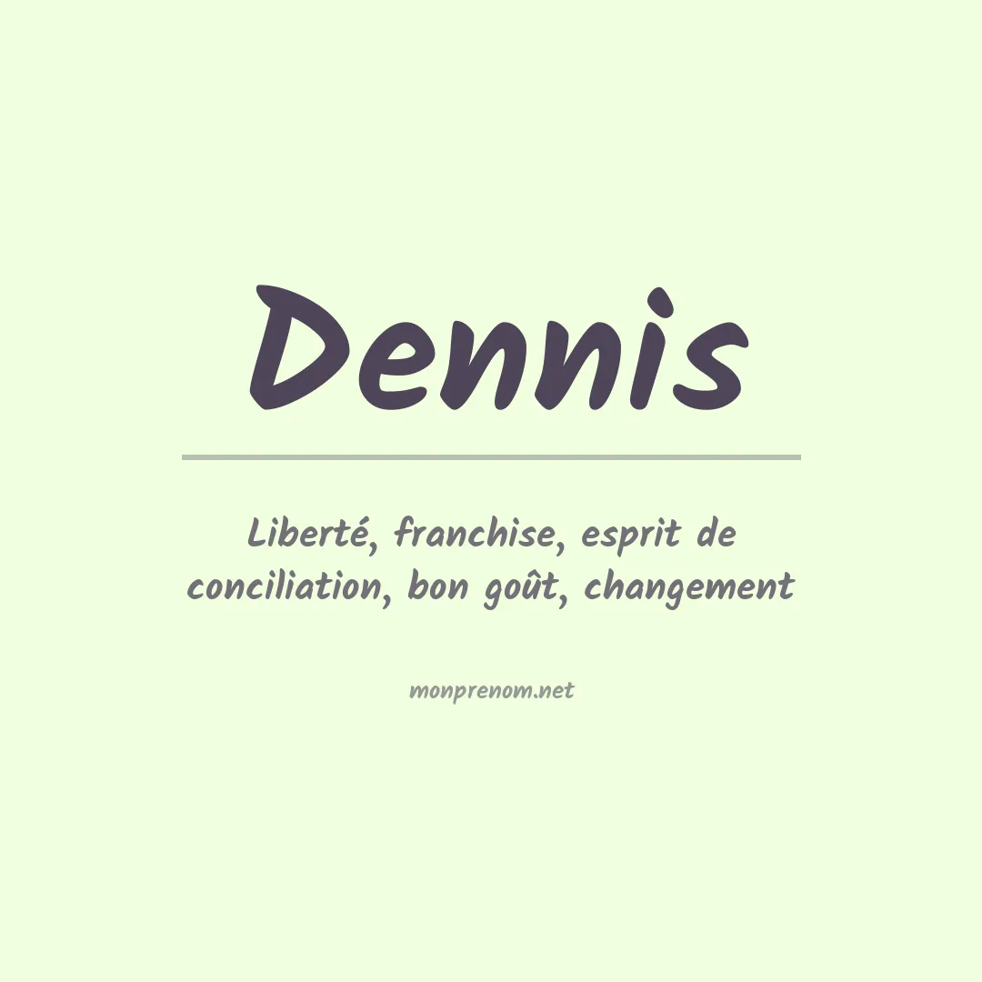 Prénom Dennis
