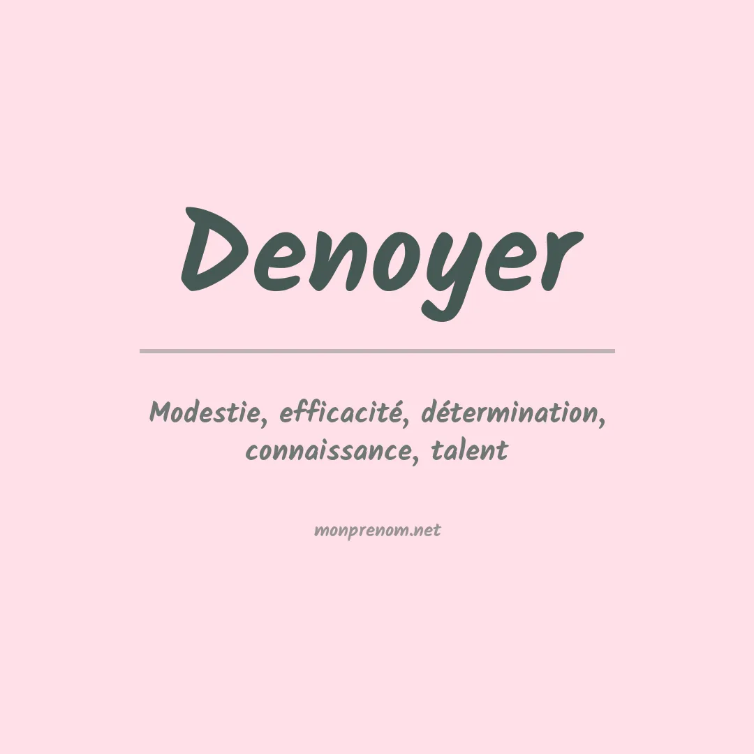Prénom Denoyer