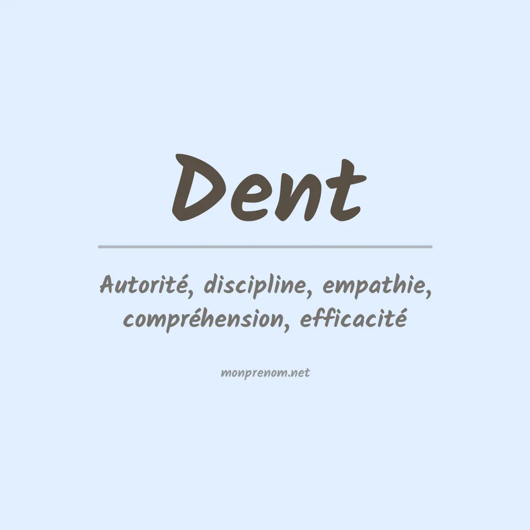 Prénom Dent