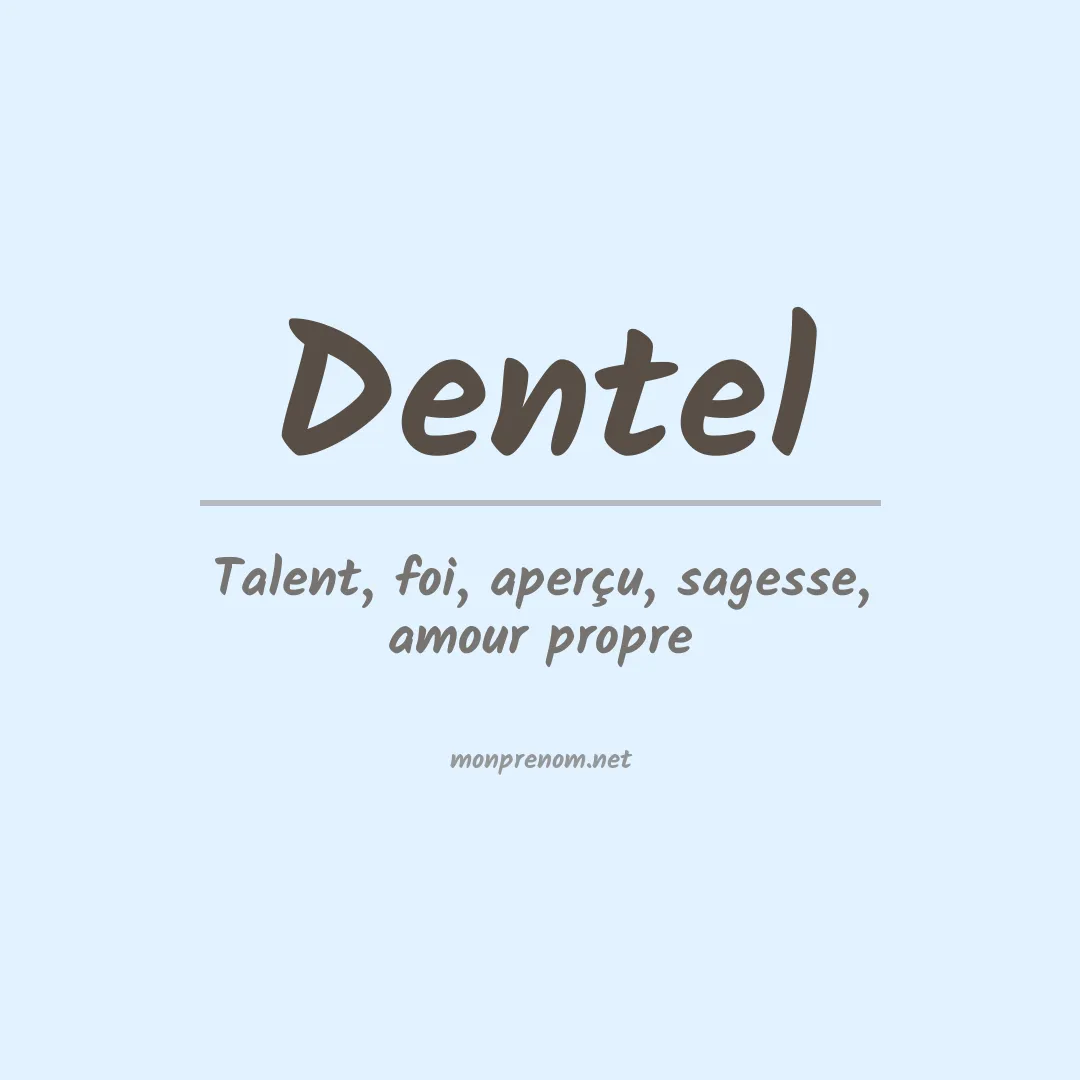Prénom Dentel