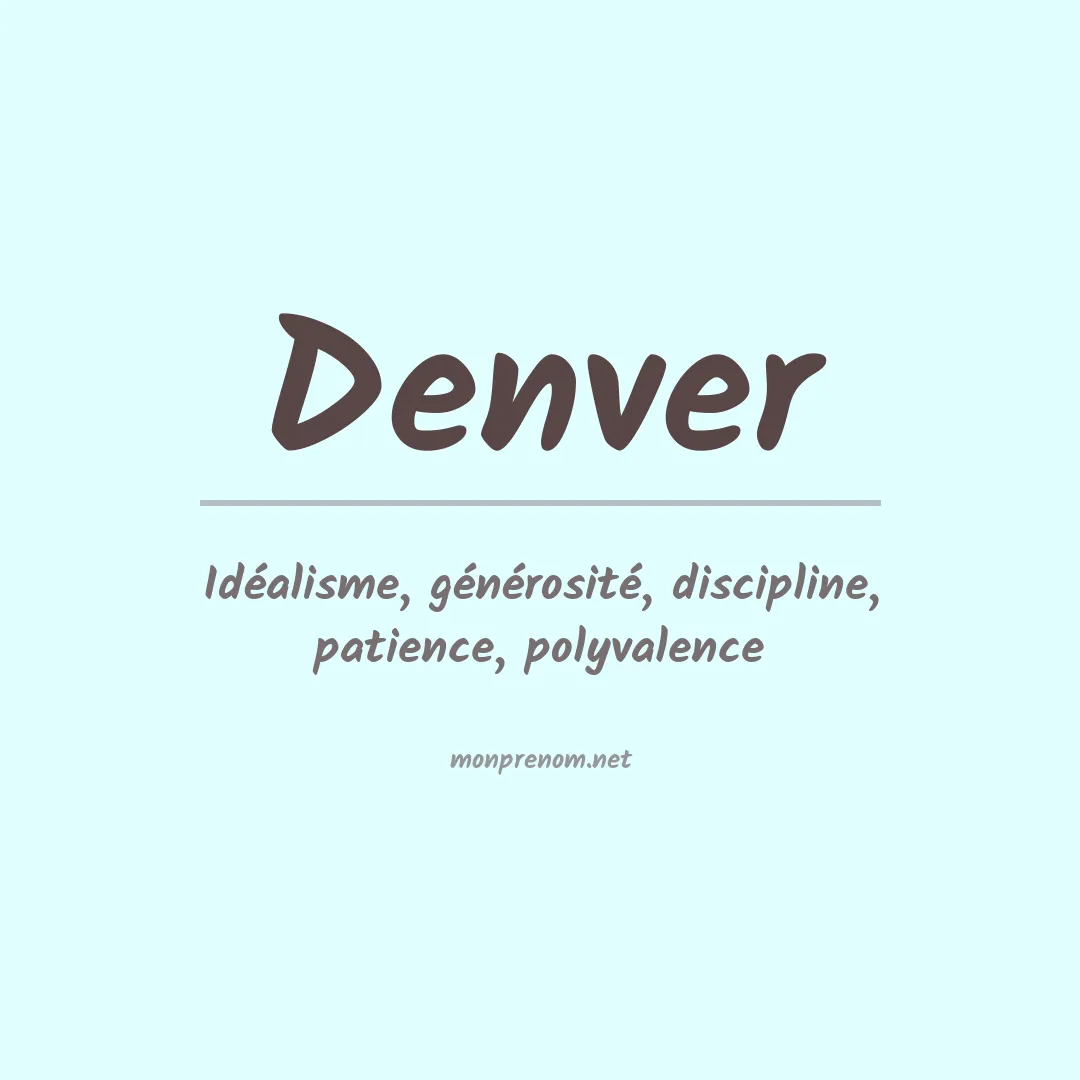 Prénom Denver