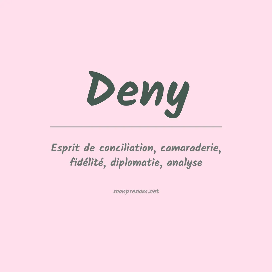 Prénom Deny