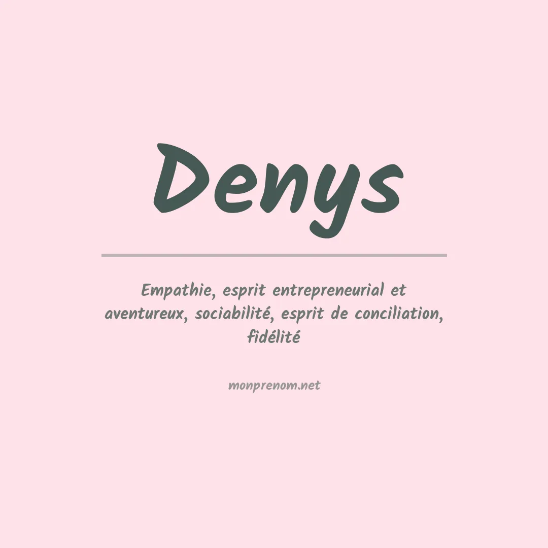 Prénom Denys
