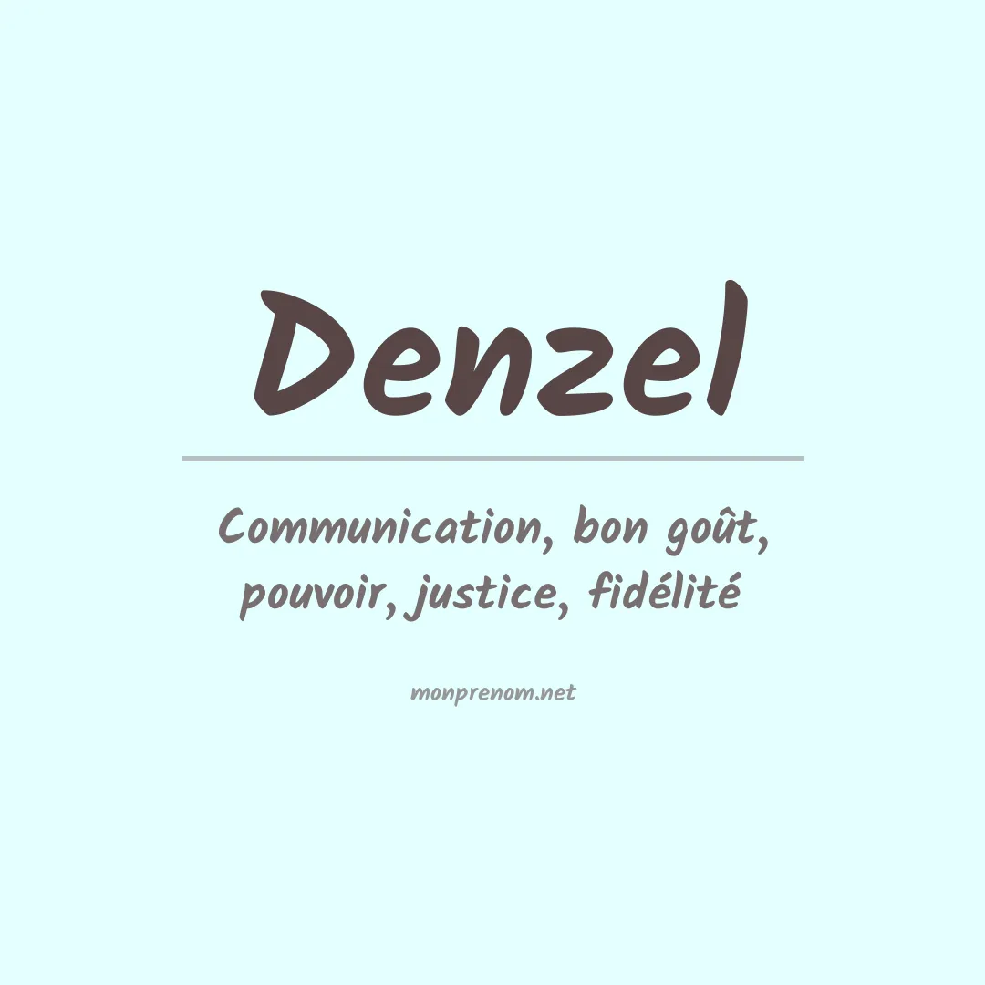 Prénom Denzel
