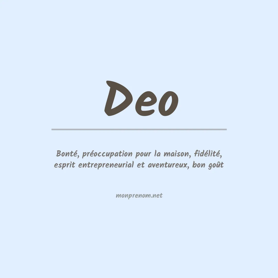 Prénom Deo