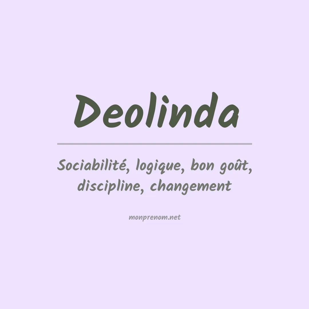 Signification du prénom Deolinda