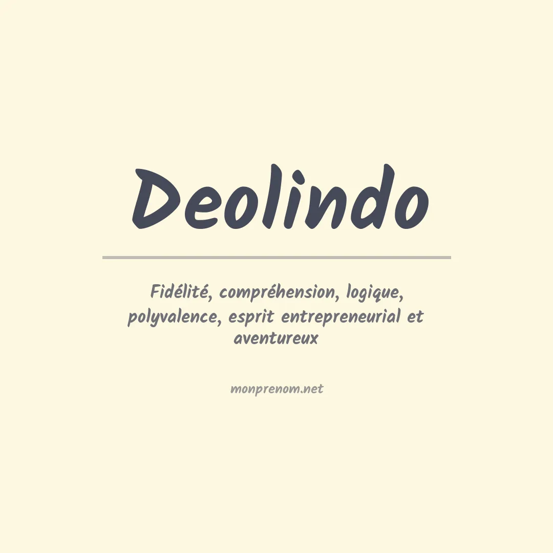 Signification du prénom Deolindo