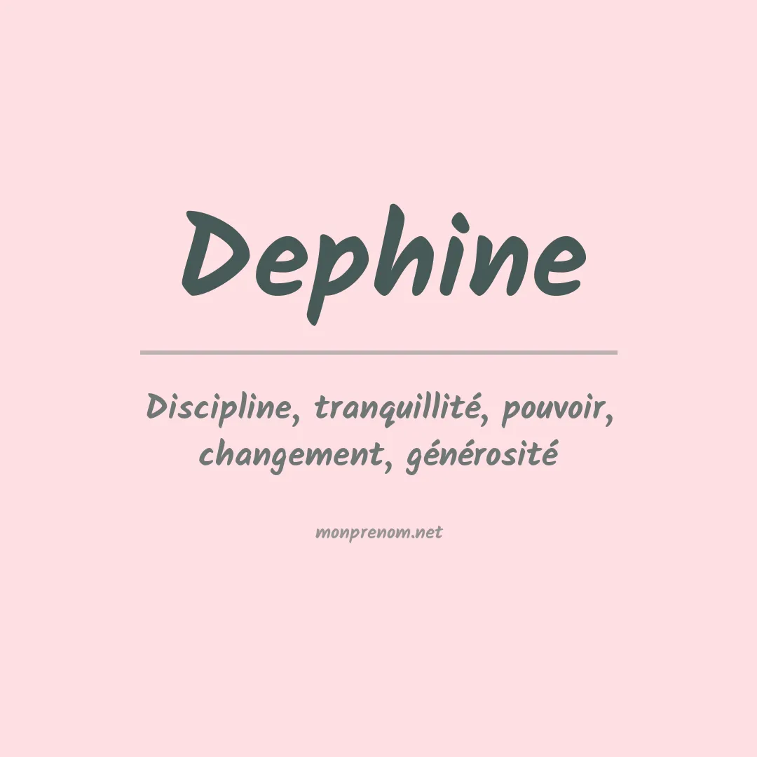 Prénom Dephine