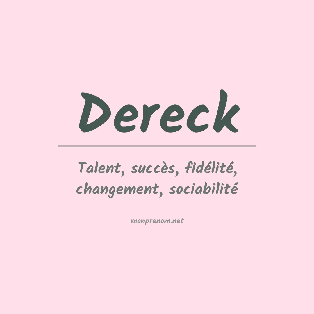 Prénom Dereck