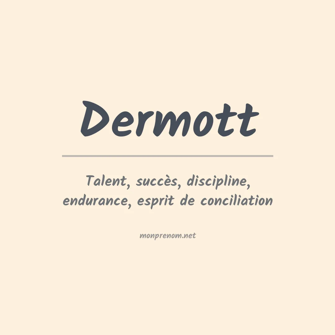 Signification du prénom Dermott