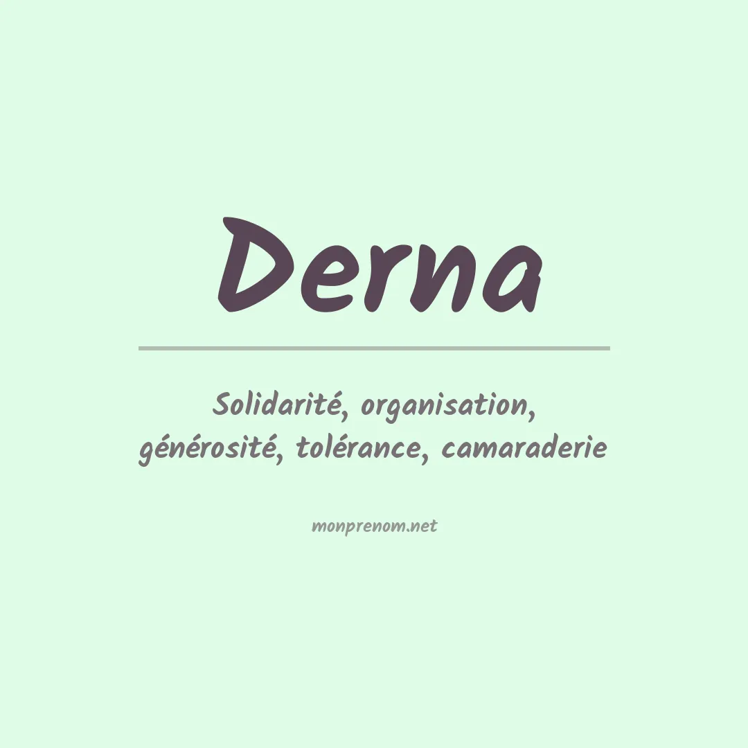 Prénom Derna