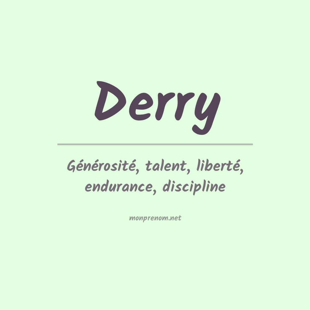Prénom Derry