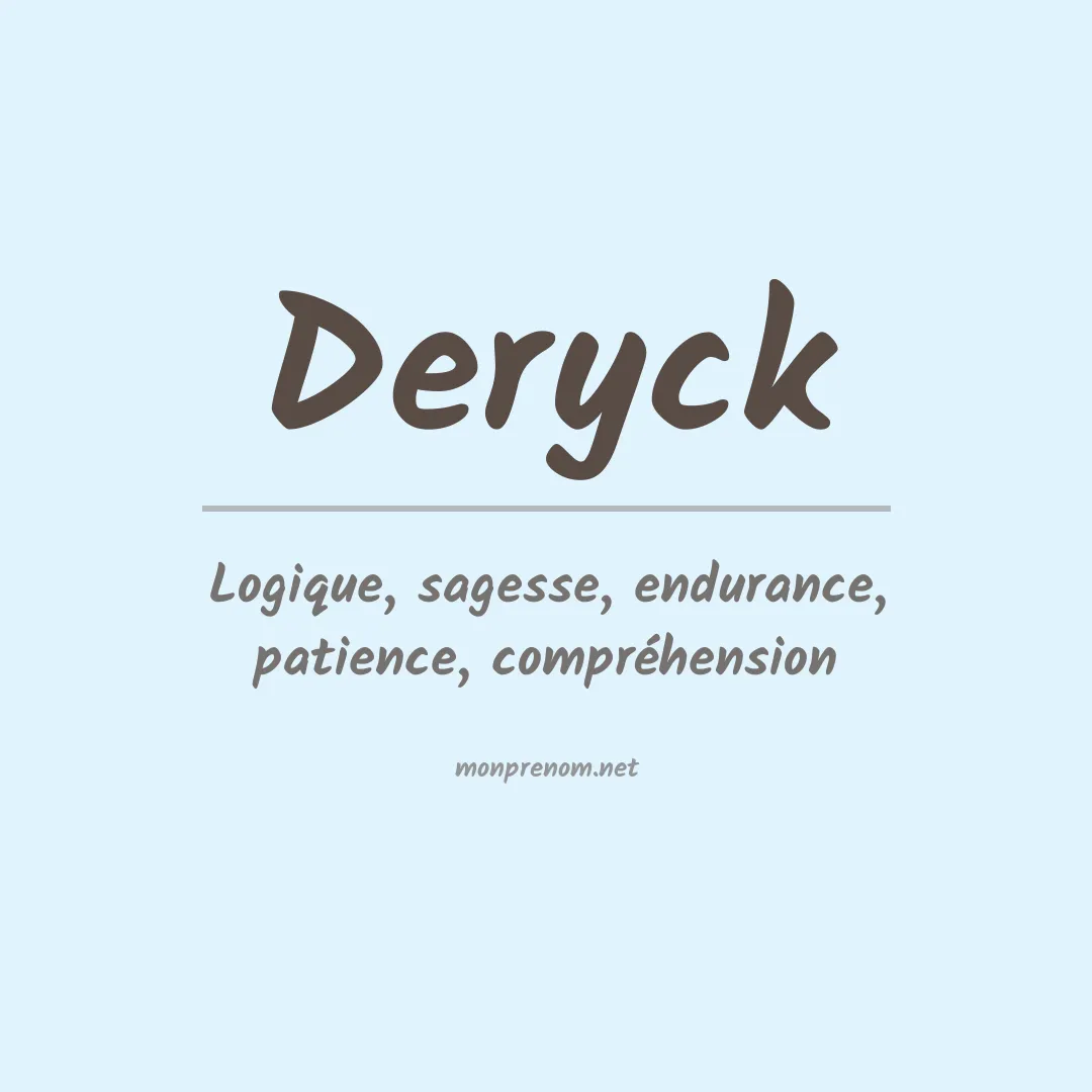 Prénom Deryck
