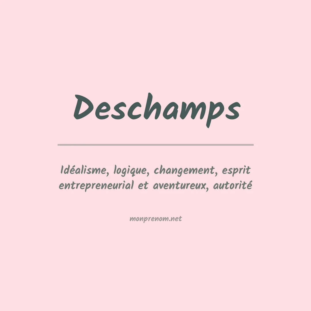 Prénom Deschamps