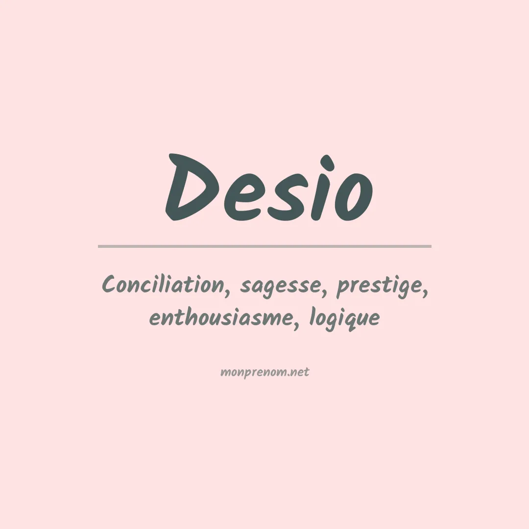 Prénom Desio