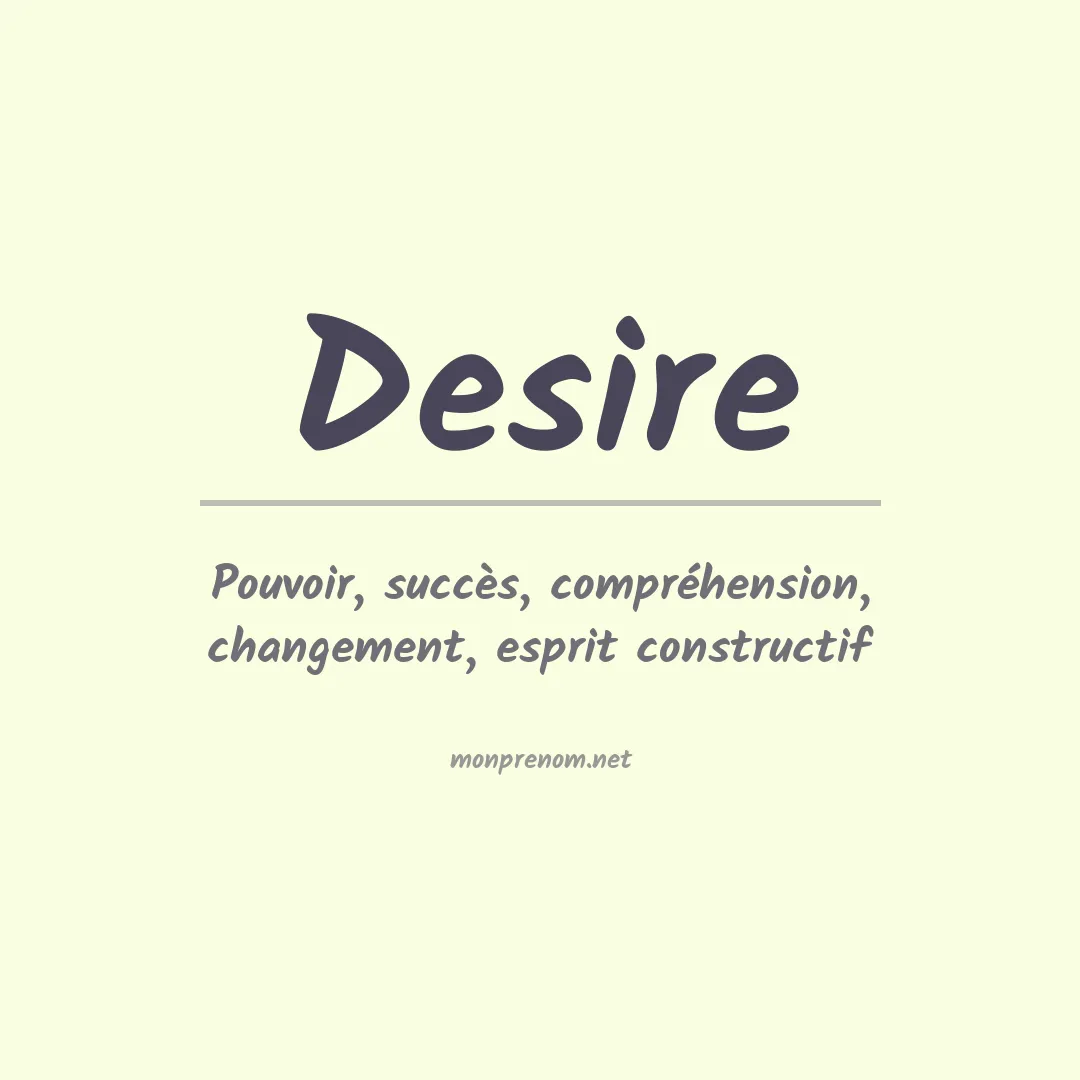 Prénom Desire