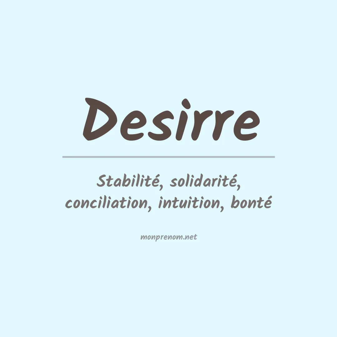 Prénom Desirre