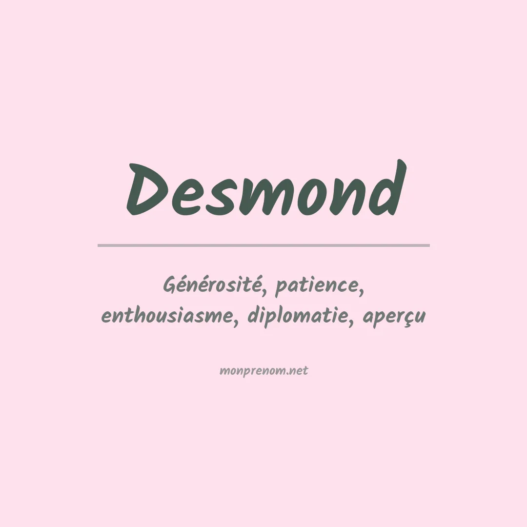 Prénom Desmond